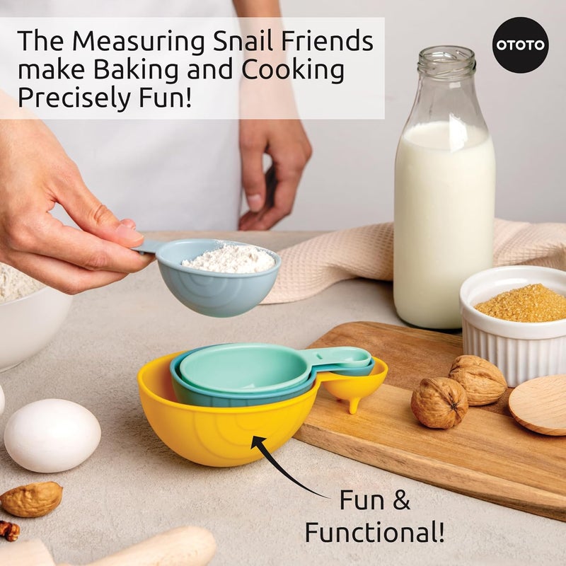 OTOTO Measuring Spoons Set - Teaspoons for Dry & Liquid Ingredients, BPA-free & Dishwasher Safe, Funny Gifts, Baking Accessories, Unique Kitchen Gadgets (Shelly) - Image 3